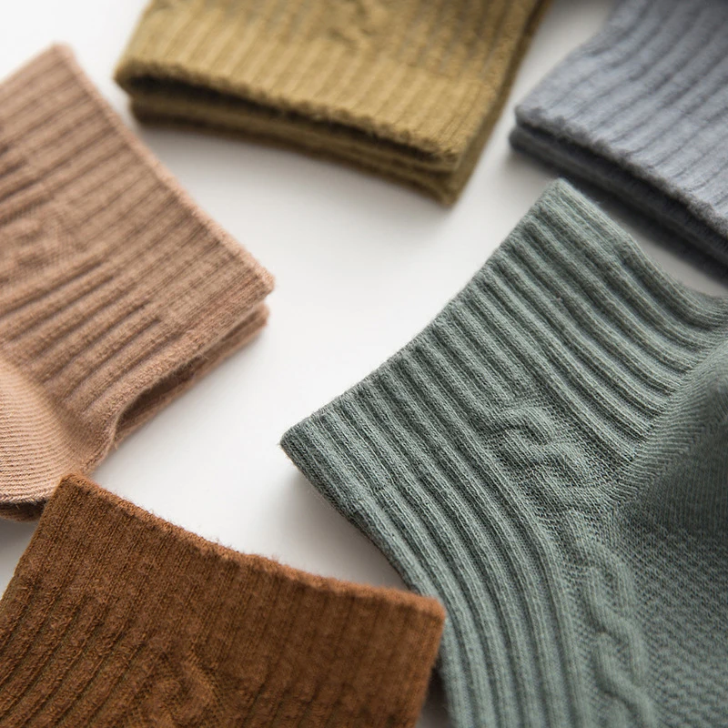 Летние однотонные мужские короткие носки модные хлопковые башмачки из твист