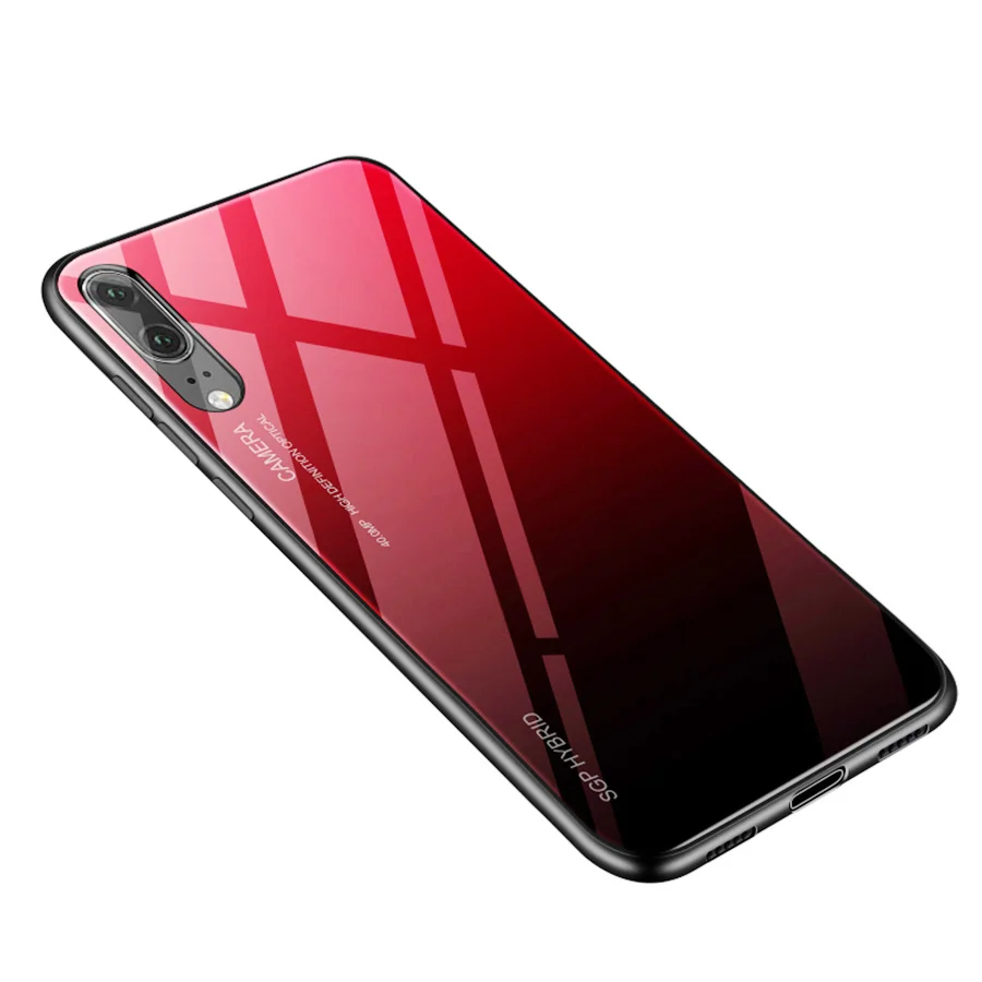 Red Чехол на P30 P20 Pro lite светильник для huawei p30pro p30lite p20pro p20lite p10lite p10plus p 30 20 30pro 20lite 10 плюс Чехол coque - Цвет: Red