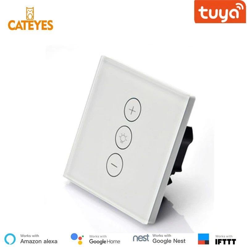 Cateyes EU Tuya 220 В/110 В Ewelink Wifi диммер умный сенсорный выключатель света лампочка с