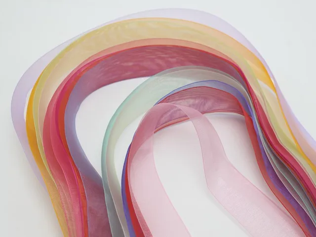 10 метров 50 мм (2 дюйма) тонкий фотоэлемент Свадебное Ремесло цветов|sheer organza ribbon|ribbon