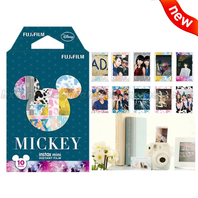 Новая детская пижама с Микки Маусом Fujifilm Instax Mini 9 пленка 10 листов Фотобумага для