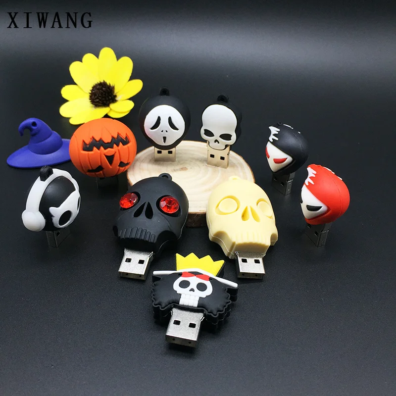 Usb флеш-накопитель с героями мультфильмов, usb 128GB Death is coming, силиконовый флеш-накопитель, 4 gb, 8 GB, 16 gb, 32 GB, с Рождеством/Хэллоуином/подарком