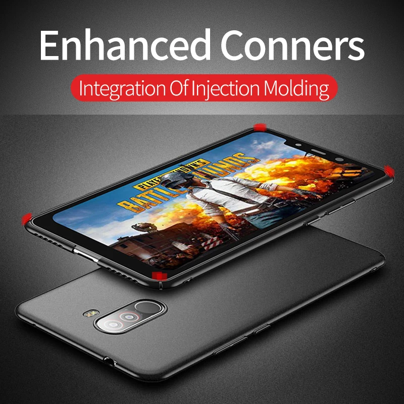 Cover Xiaomi Redmi Pocophone F1 Case Luxury Frosted Skin Xiomi PC Ultra thin Cases 6.18&quot |