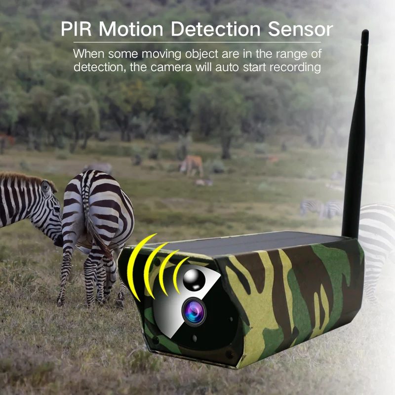 Камера Наружного видеонаблюдения на солнечной батарее 2 МП|Камеры