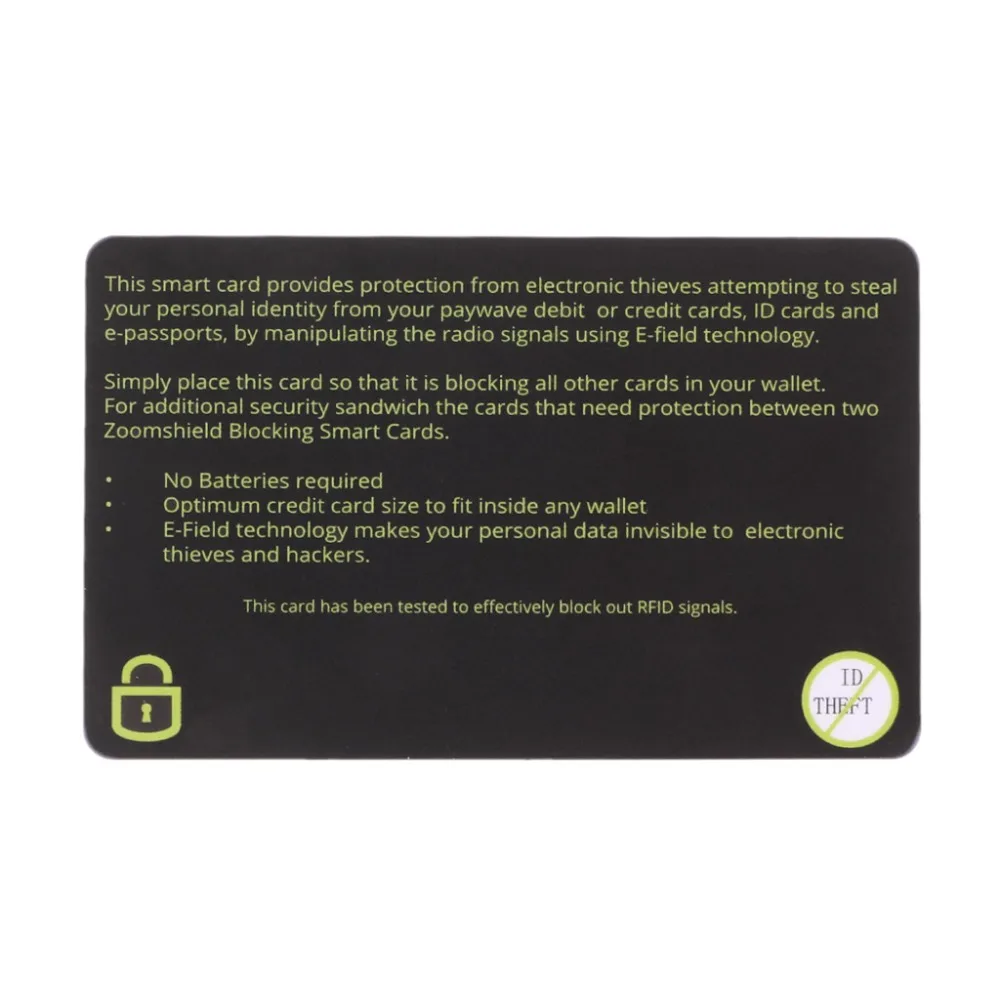 Защита для кредитных карт RFID Блокировка сигналов NFC защита паспорта
