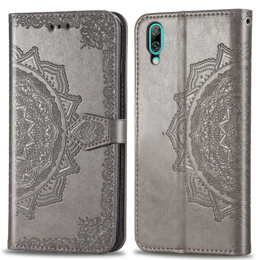 Чехол Enjoy 9 из искусственной кожи и держатель чехлы портмоне ТПУ для Huawei роскошный