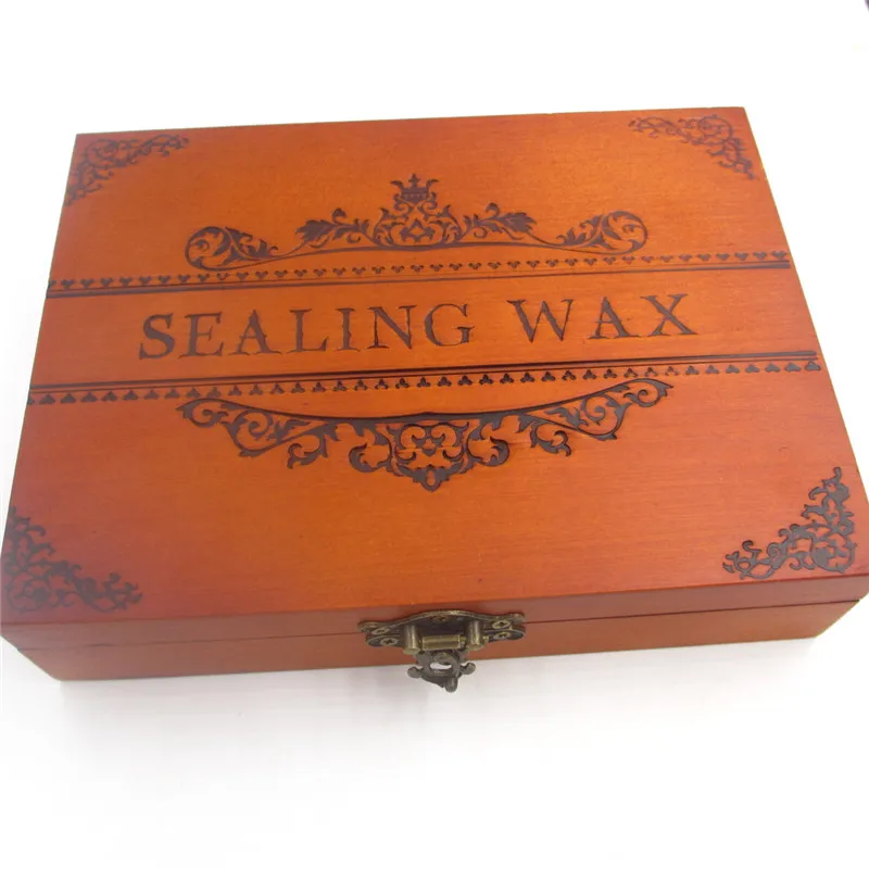 D) Новый штамп с подарочной коробкой ретро для запечатывания воска handel ложкой