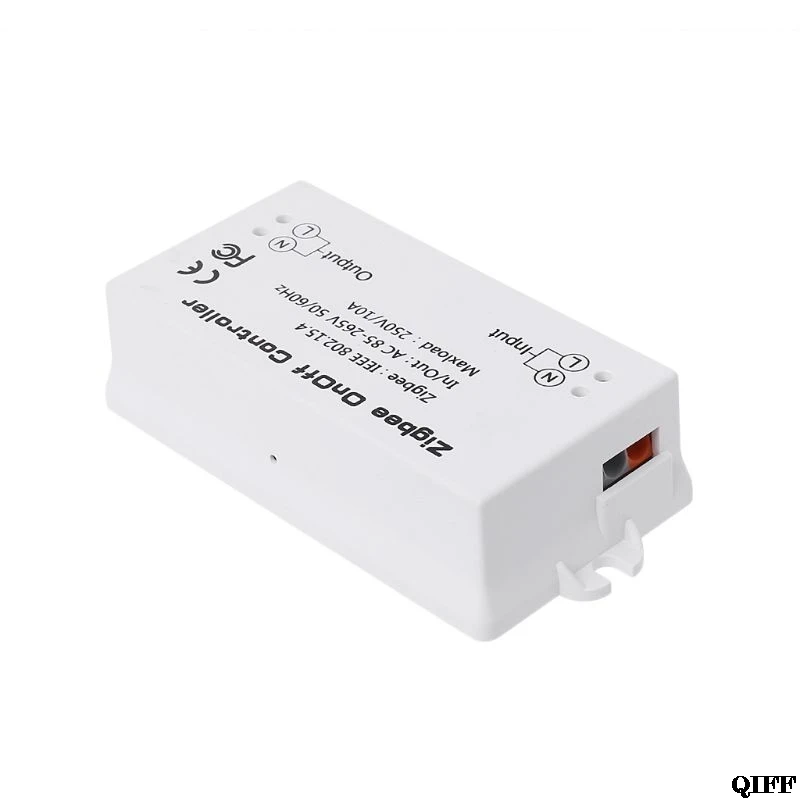 Zigbee вкл/выкл управление Лер умный переключатель приложение дистанционное управление Умный дом модуль AC85-265V 10A Mar28