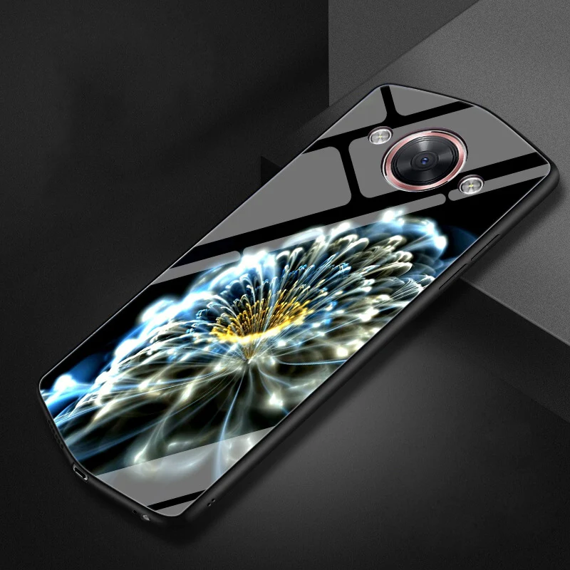 2 шт. чехол для Meitu V6 MP1605/M6 MP1503 стеклянный с цветком закаленное стекло чехлы