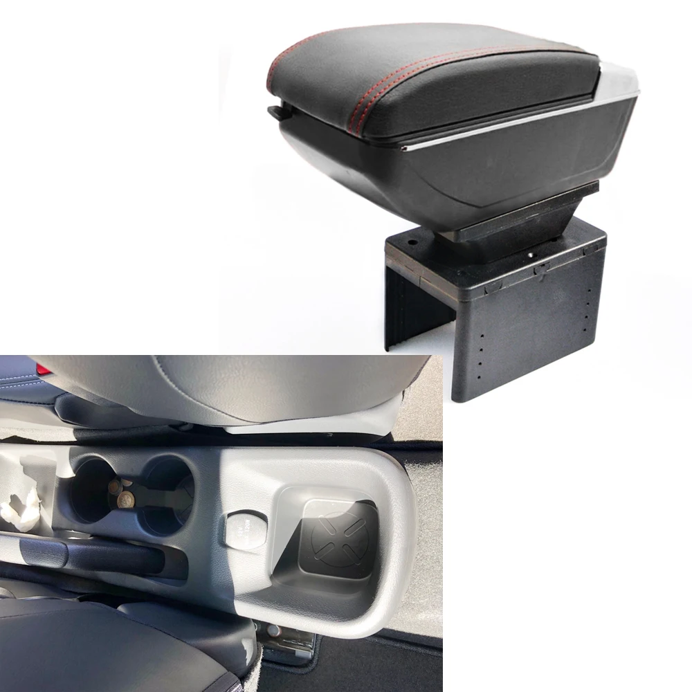 

Armrest box For Nissan Kicks 2017 2018 Central Console Arm Store content box cup holder ashtray With Rise and Down Function Auto