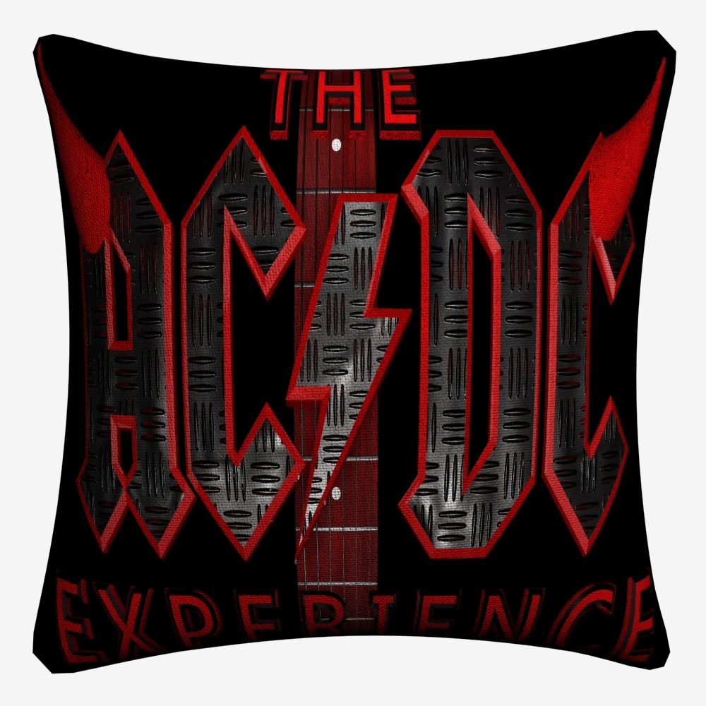 AC DC Singer Music Photos Decorative Pillow Case For Sofa 45x45cm Linen Cushion Cover Home Decor Throw Covers Almofada | Дом и сад