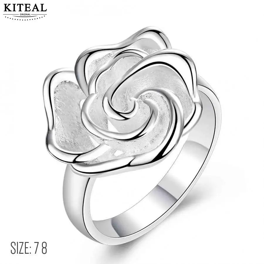 KITEAL Горячая продажа посеребренные Размеры 7 8 духи женские свадебные кольца