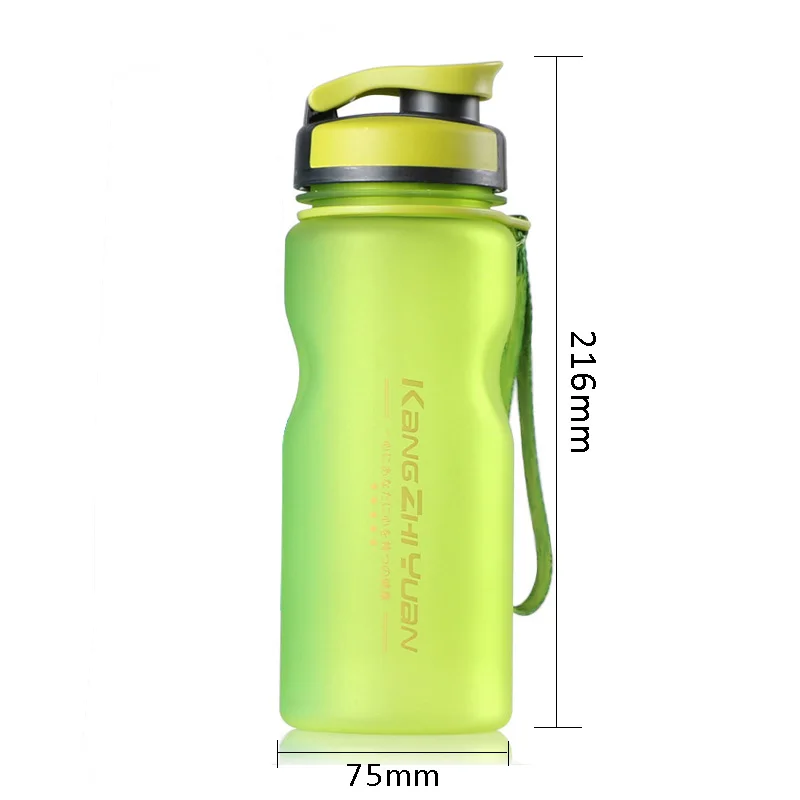 Скраб эко пластиковая бутылка для воды спорта на открытом воздухе студентов