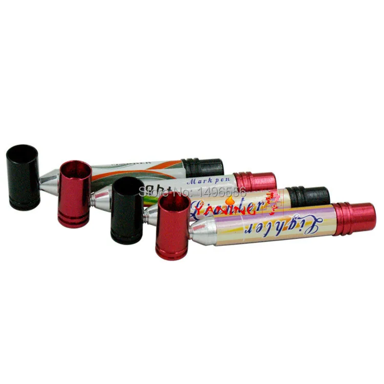 Marking Pen Tobacco Pipe aluminum cigarette holder fashional cute smoking pipe New Design hot style. 1 PC | Дом и сад