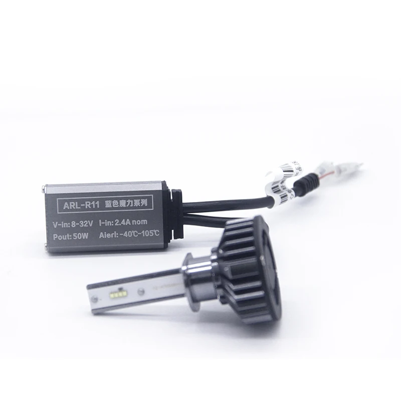 12V LED H4 H7 6500K ZES Chips CANBUS светодиодные лампы для фар чистый белый свет Автомобильные
