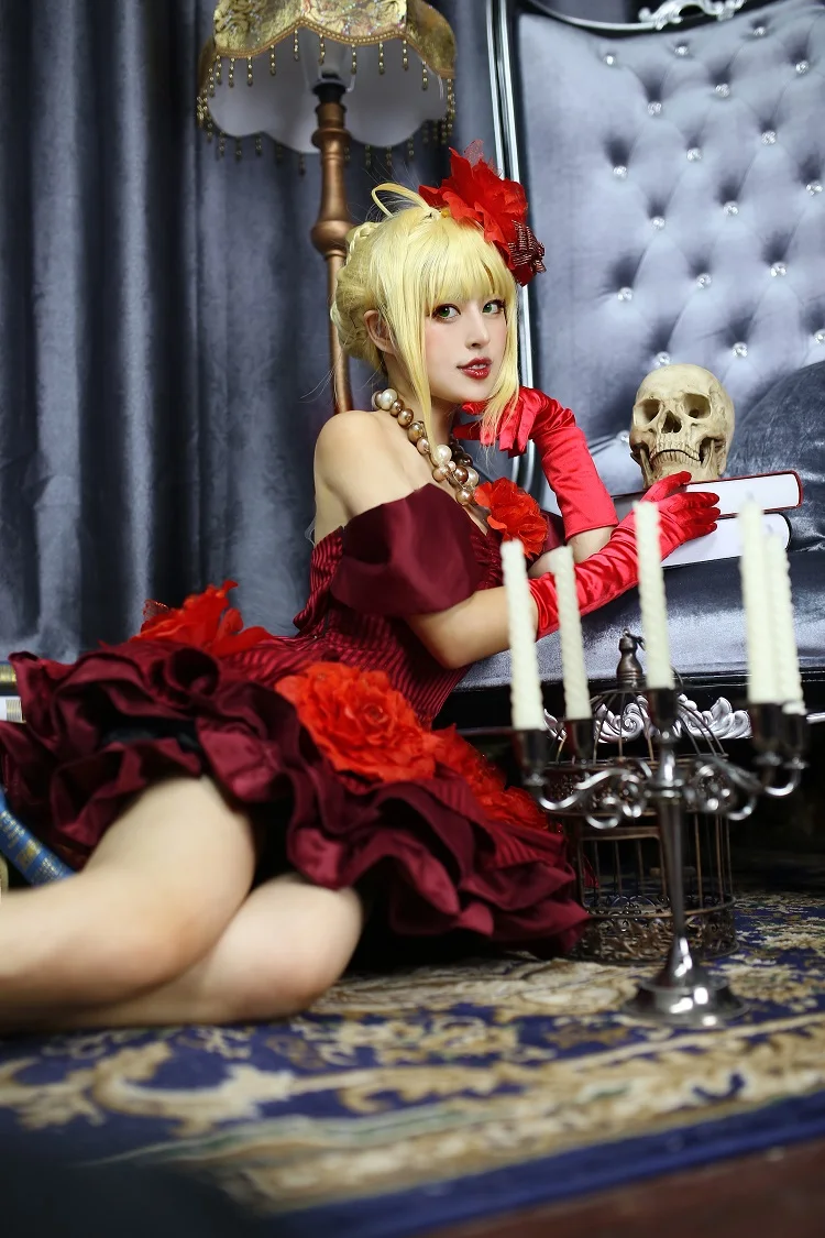 Красная роза чехлы для телефонов Nero FGO Косплей Fate/Grand Idol император косплея костюм