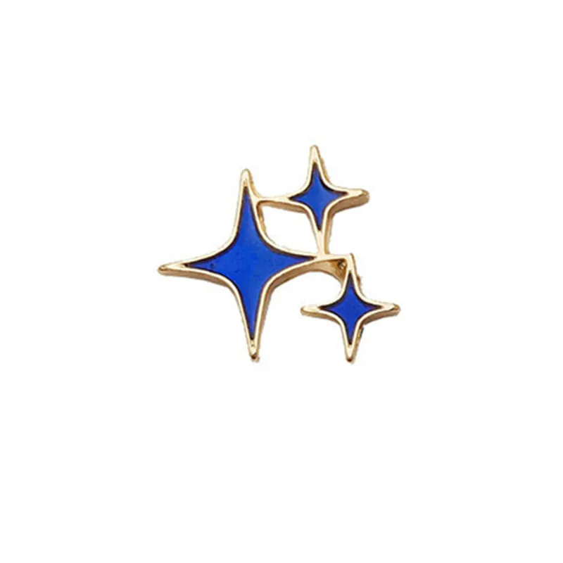 4 pcs 1 set Cartoon Brooch Set Badges Metal Pin Cat Star Shoe Eye For Clothes Jeans Backpack hat Harajuku | Украшения и