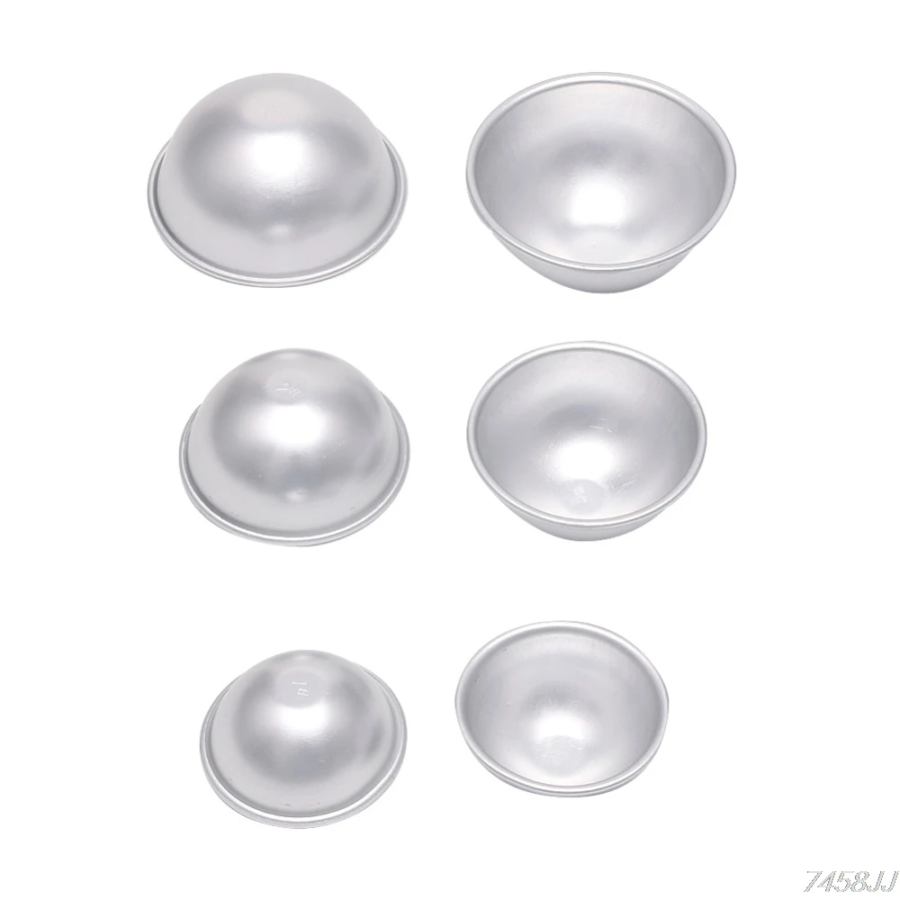 2 шт. полукруглые алюминиевые формы для ванной Сферическая форма выпечки тортов