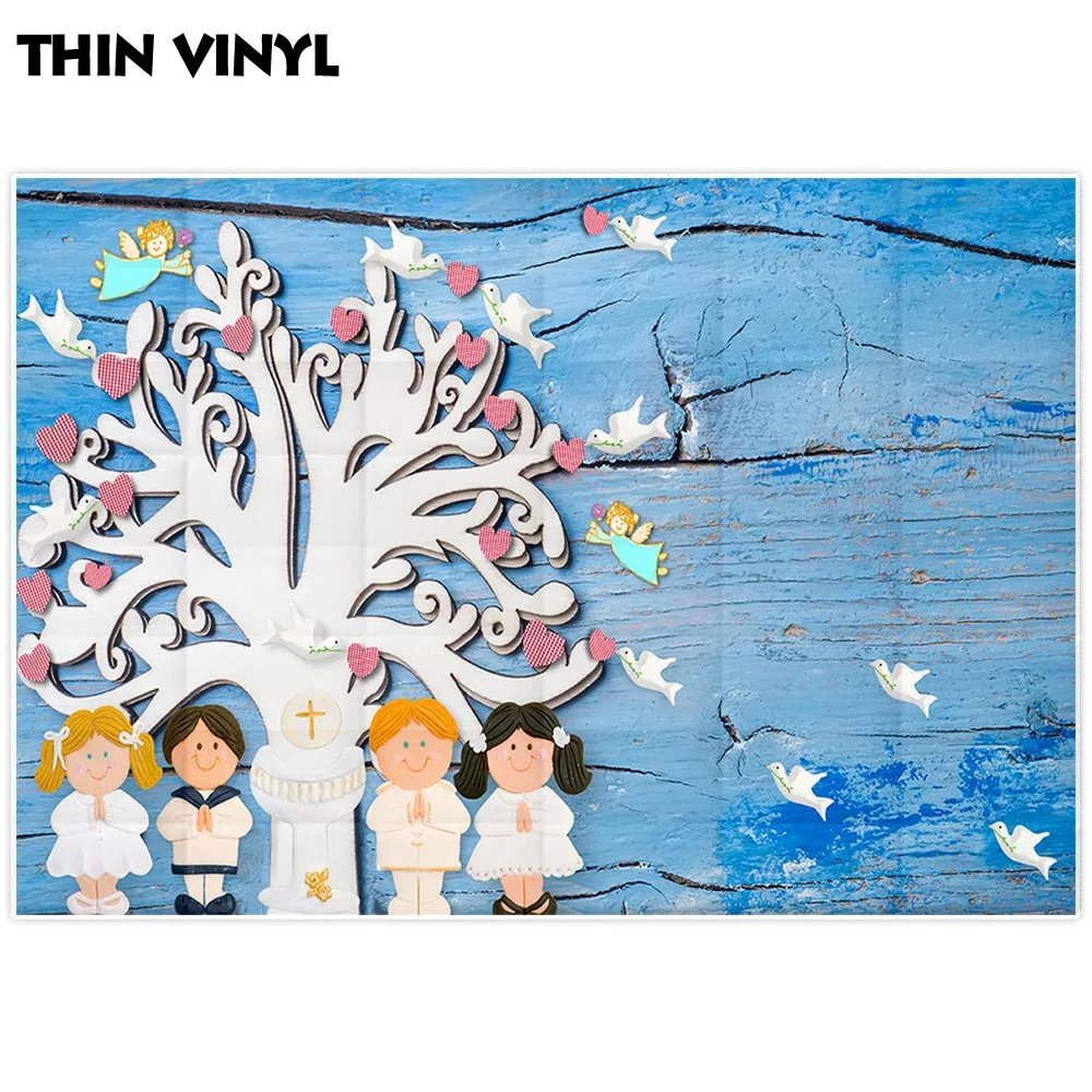 Allenjoy vinyl photo backdrop Peace tree pigeon baptism communion mottled photocall photobooth studio photography | Электроника