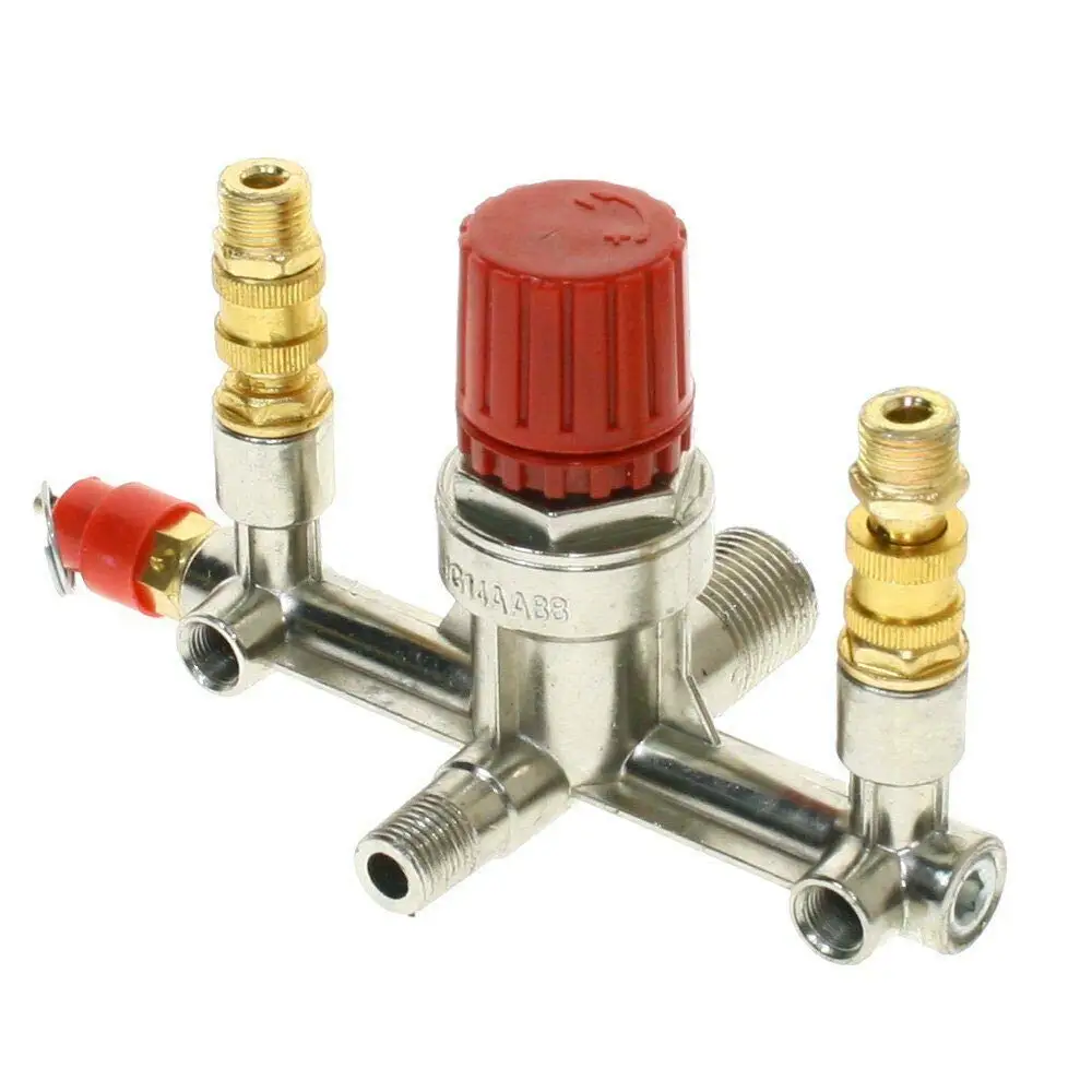 90-120PSI Air Compressor Pressure Switch Manifold Quick Couplers Regulator Gauge | Обустройство дома