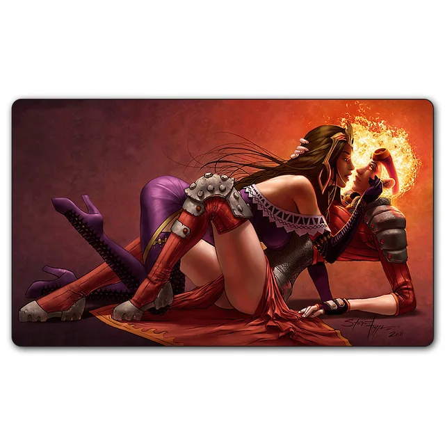 Волшебные настольные игры Chandra Kissing Liliana Настольный коврик для мыши