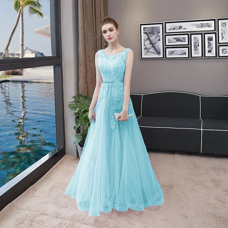 CEEWHY лавандовое кружевное длинное платье официальное вечернее женское