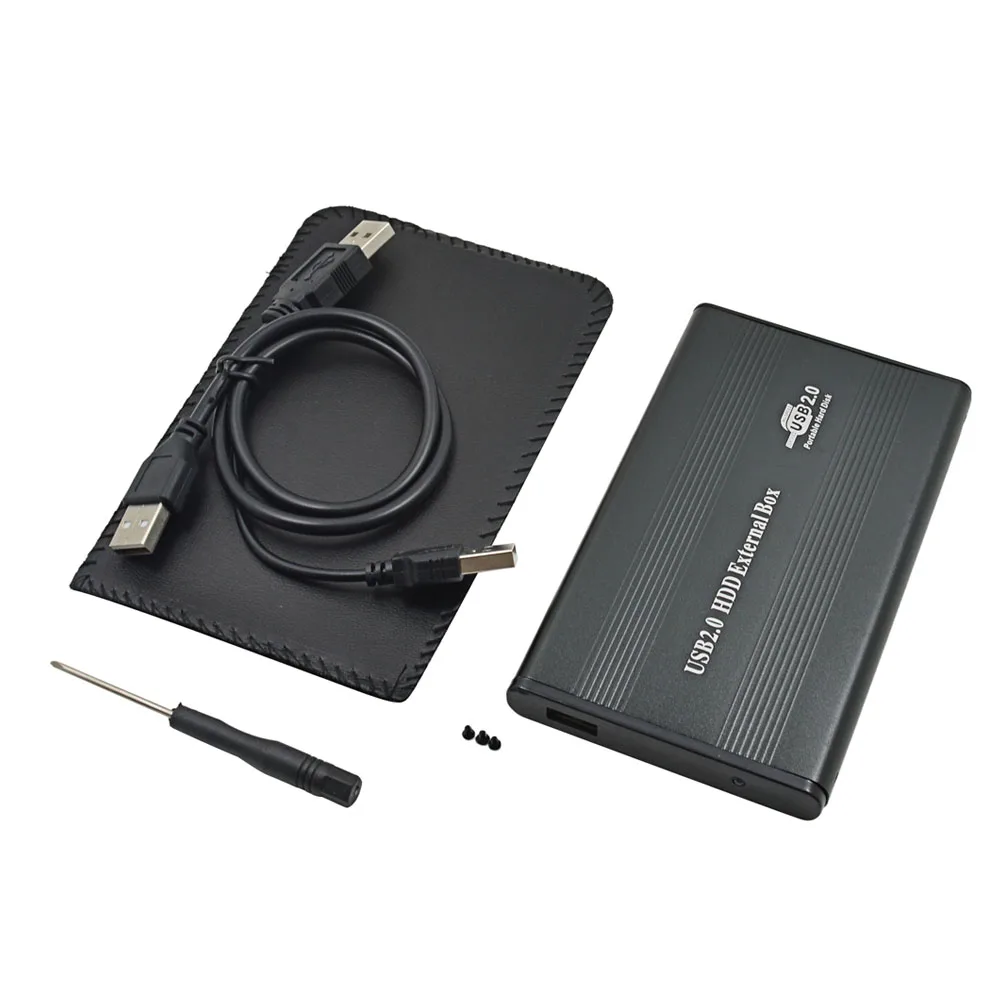 TISHRIC Черный Внешний USB 2 0 5 контейнер IDE для жестких дисков HDD Box адаптер корпуса 500
