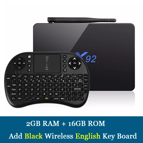 Смарт-ТВ приставка RUIJIE X92 Amlogic S912 Восьмиядерный Android 7,1 3 ГБ ОЗУ 32 Гб ПЗУ 2,4 ГБ/5 Гб двойной Wifi 4K 1000M LAN Smart tv - Цвет: 2GB 16GB English