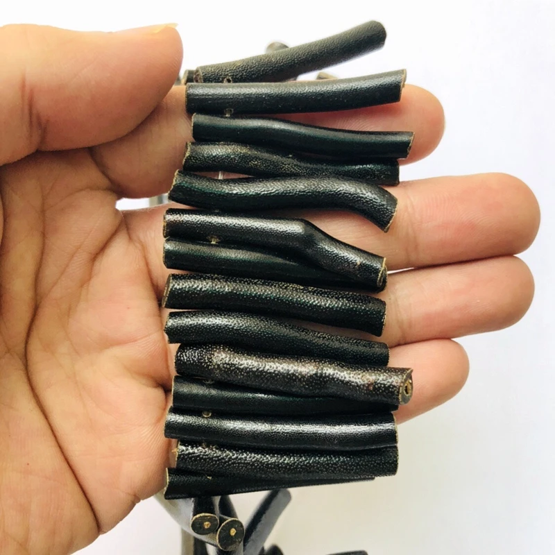 Оптовая продажа 1 струна из 15 5 дюймовых полнониточных черных коралловых dendritic Bead