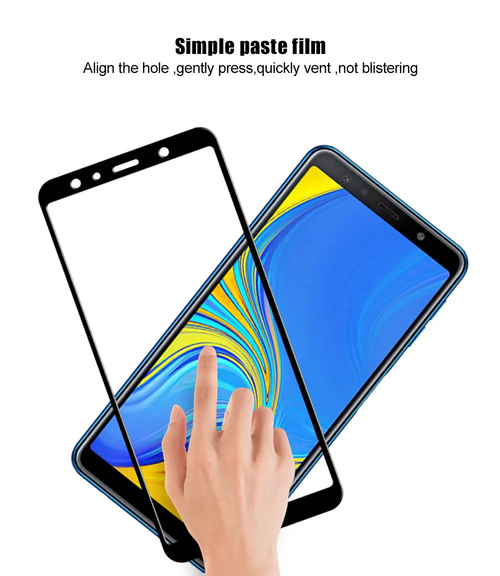 Для samsung Galaxy A7 A750 закаленное стекло полное покрытие экрана для samsung Galaxy A7 A750 стекло передняя защита