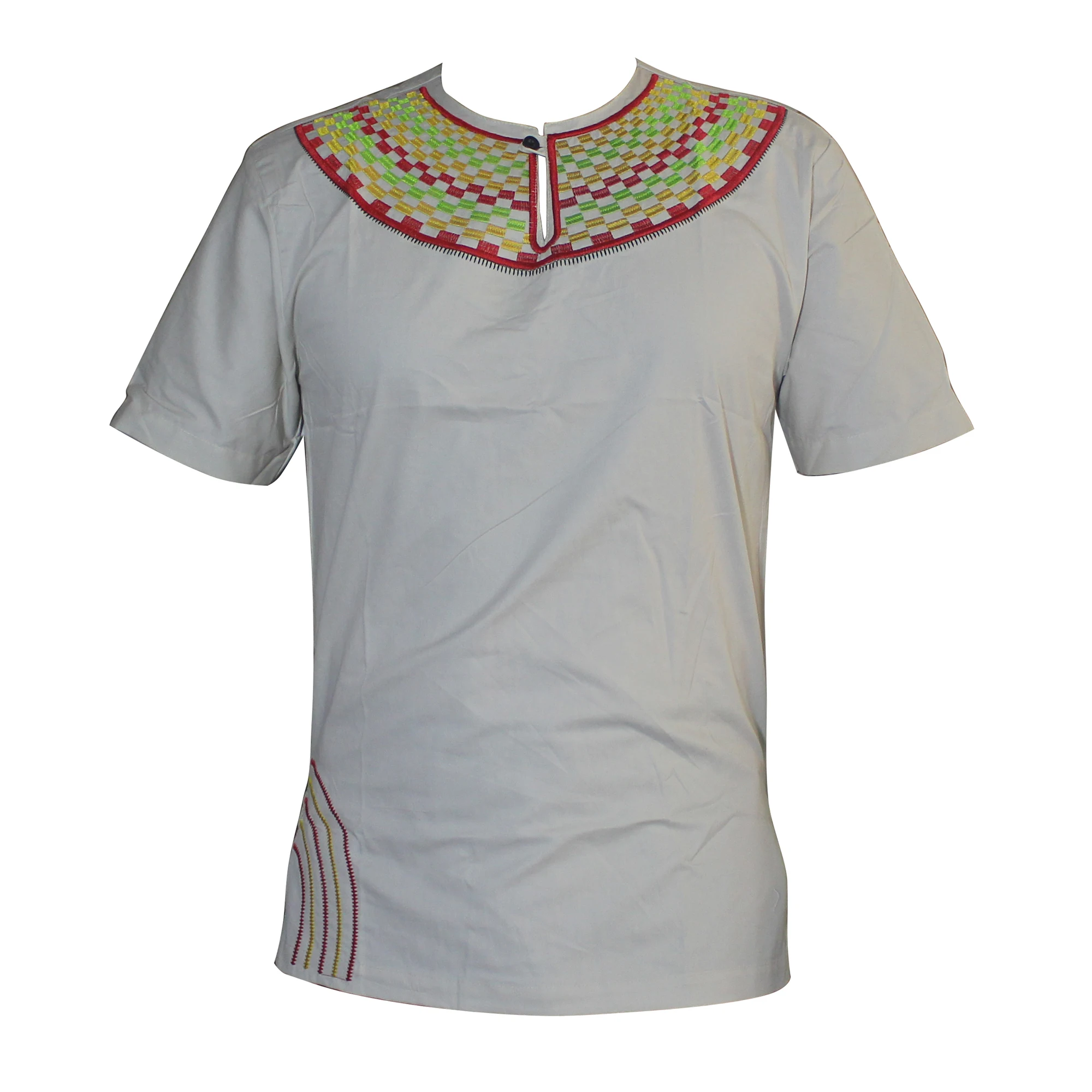 Африканский вышитый Потрясающие цвета Традиционный Mali Топ dashiki