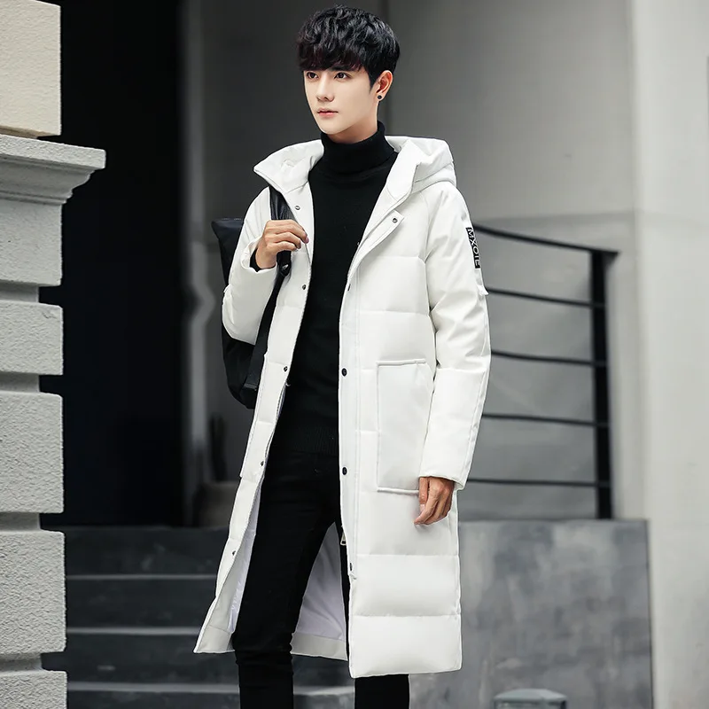 

Brand men jacket down & parkas 2018 coat thick man jacket warm parka Chaquetas long outdoors down jacket