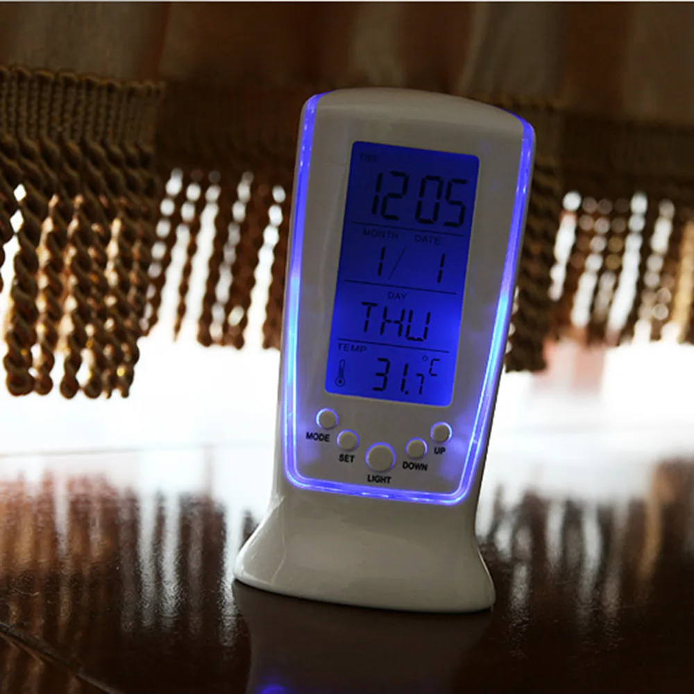Brand new LED Digital Home Alarm Clock Multi Functional Calendar Thermometer Display with Backlight |