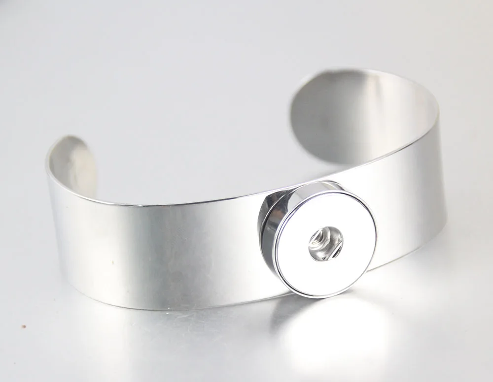 Fashion Charming Stainless steel metal Snap bracelet bangle fit 18MM snap buttons jewelry wholesale SG0060 | Украшения и