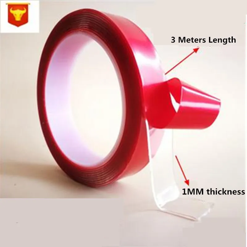 3 м прозрачная двухсторонняя водопроводная Бытовая настенная лента клейкая