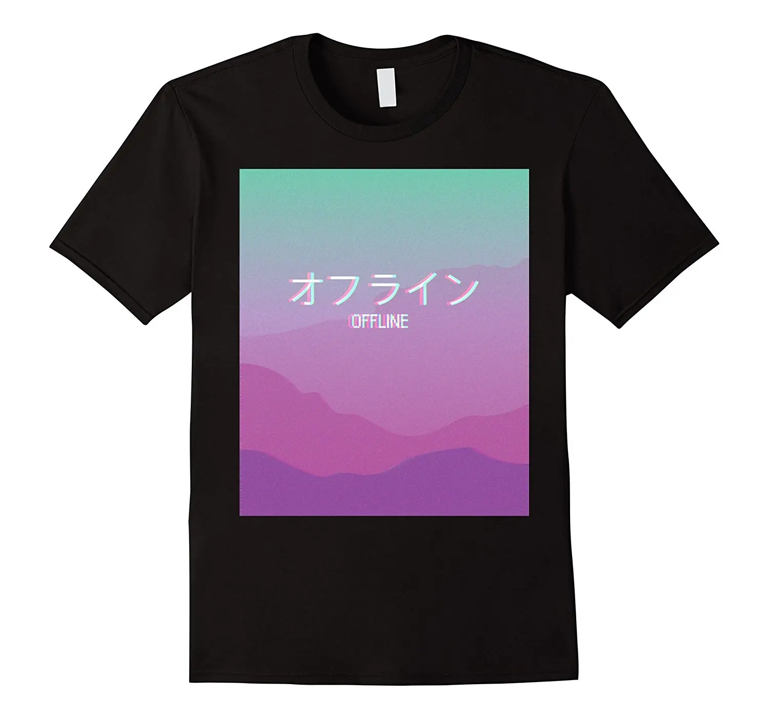 Меланхоличный грустно Обувь для мальчиков vaporwave 'офлайновым' Футболка с