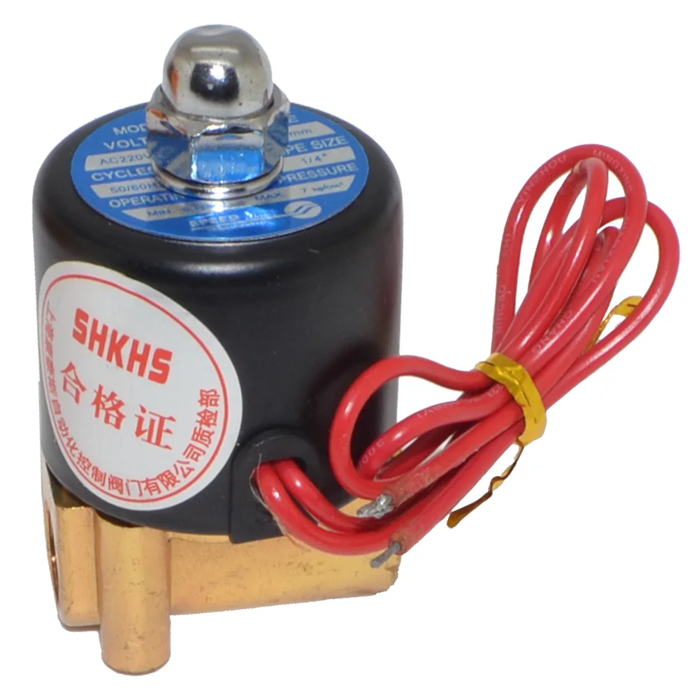 Новый двухпозиционный Пневматический электромагнитный клапан 1/4 дюйма