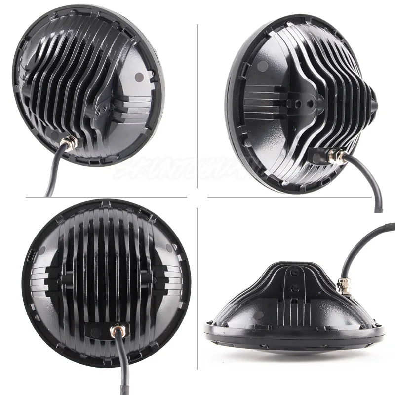 

7 inch LED Headlight 75W DRL Projector Offroad Headlamp with 4 inch Fog Light Passing Lamp for Jeep Wrangler JK