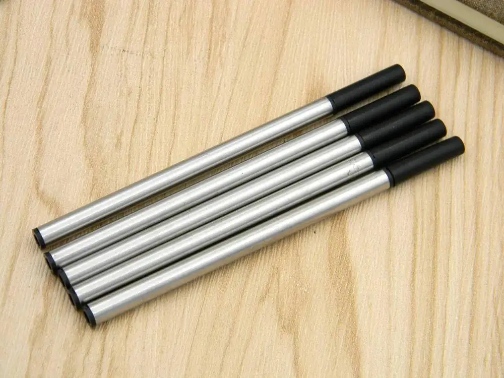 5PC REFILLS Металлическая 850 золотая ручка Студенческая красная ледяная Цветочная Роскошная Подарочная Ручка-роллер - Цвет: 5PC REFILLS