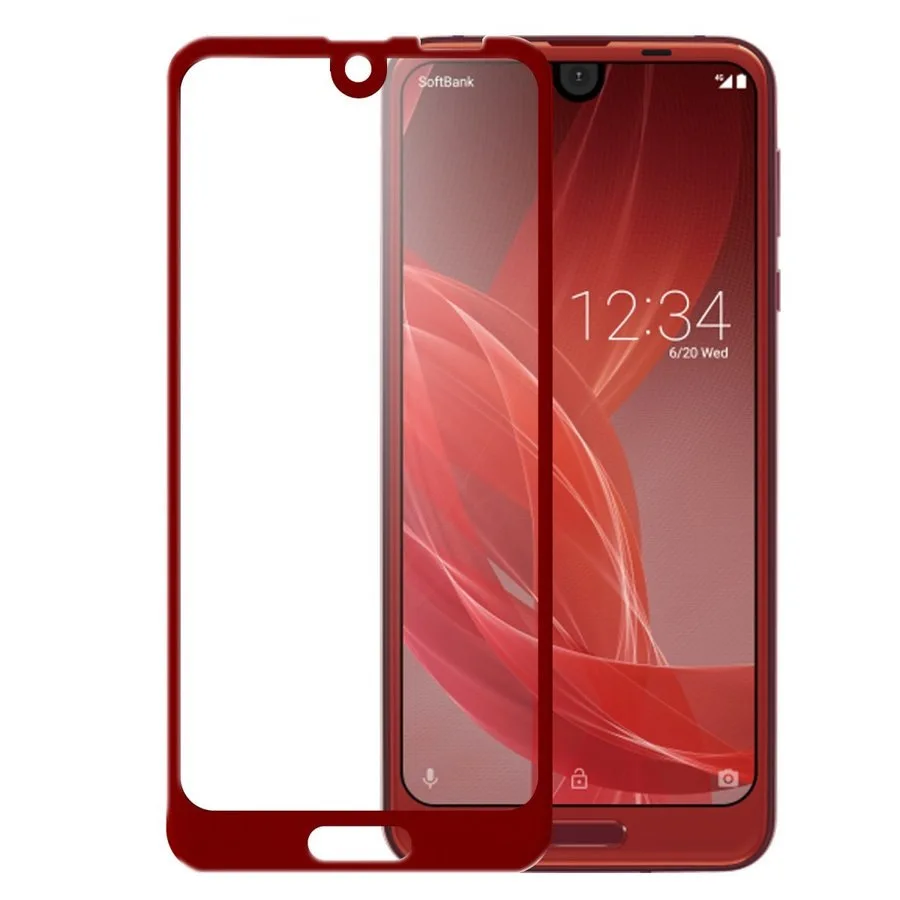 3D изогнутое закаленное стекло для Sharp Aquos R2 SH-03K полное покрытие защитная пленка