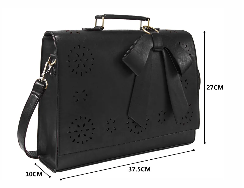 ECOSUSI Новый Дамские туфли из pu искусственной кожи Сумки Винтаж Курьерские сумки