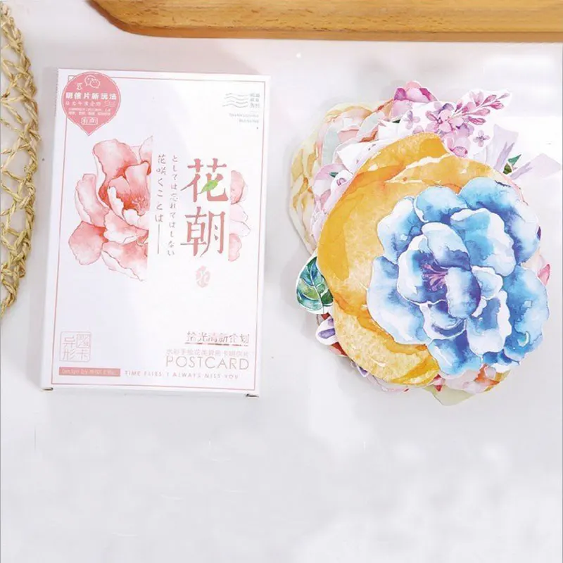 30 шт./лот цветочное растение гетероморфизм открытка акварельная ручная роспись