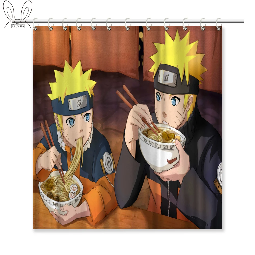Декоративная занавеска для душа aplisia Naruto Seri 160x180 см, Экологичная водонепроницаемая ткань, индивидуальная занавеска для душа для дома