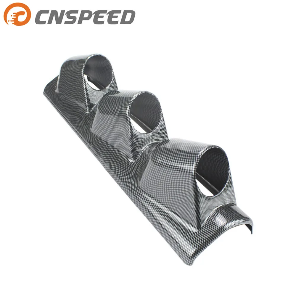 CNSPEED 52 мм Универсальный 3 отверстия левый руль авто столб карбоновое волокно тройной Калибр держатель Калибр Pod
