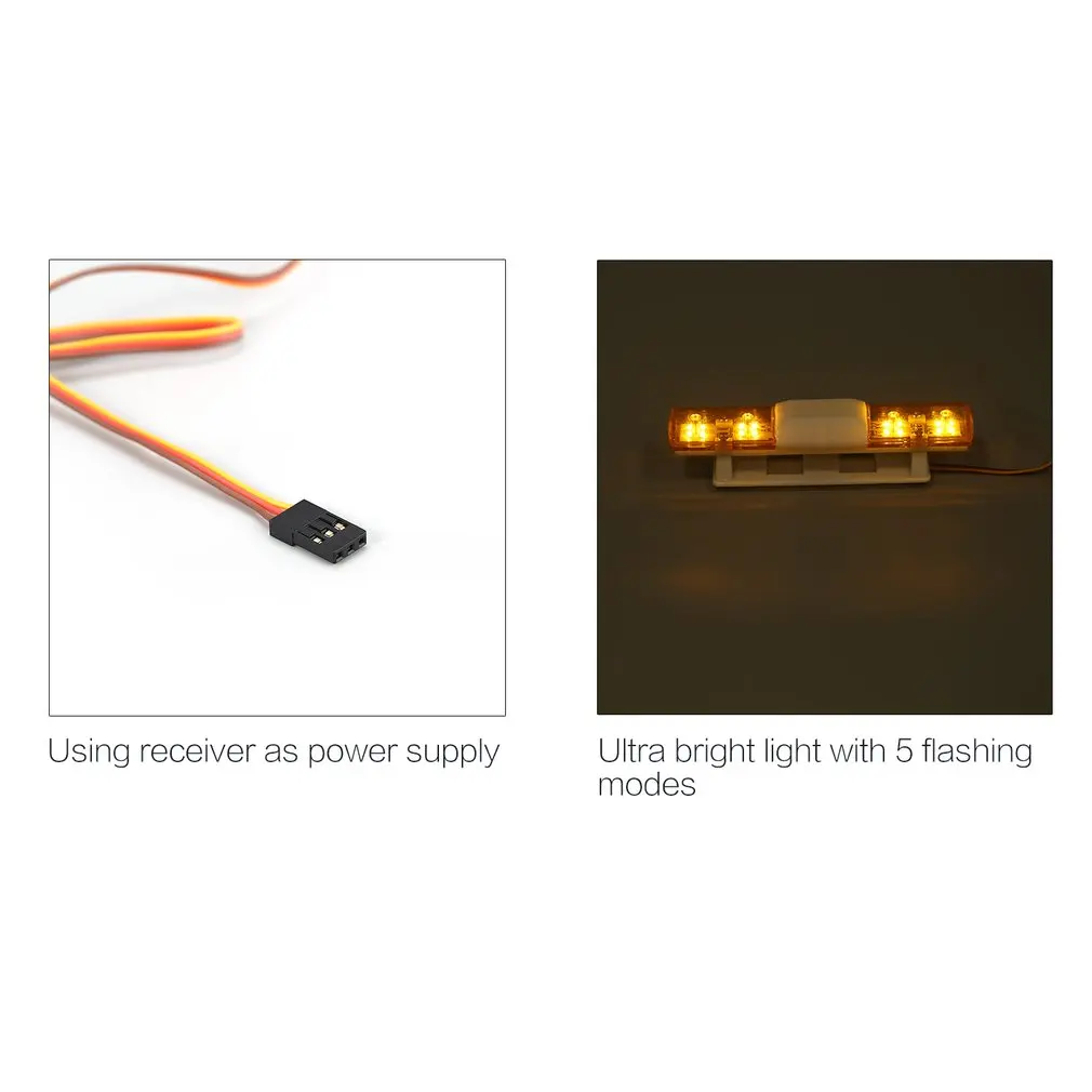 Горячие RC автомобильные аксессуары светодиодный полицейский флэш-светильник