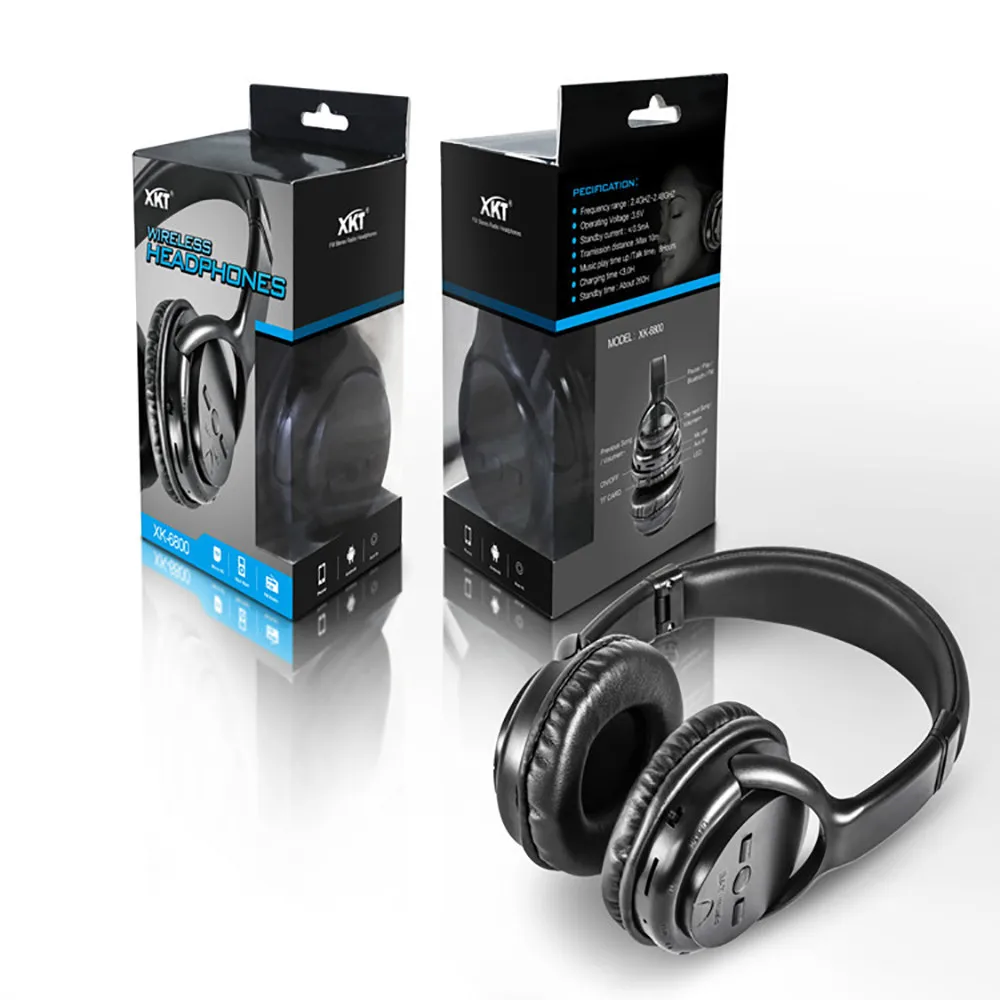 Беспроводные наушники Bluetooth4.1 гарнитура с шумоподавлением и fm радио|Наушники