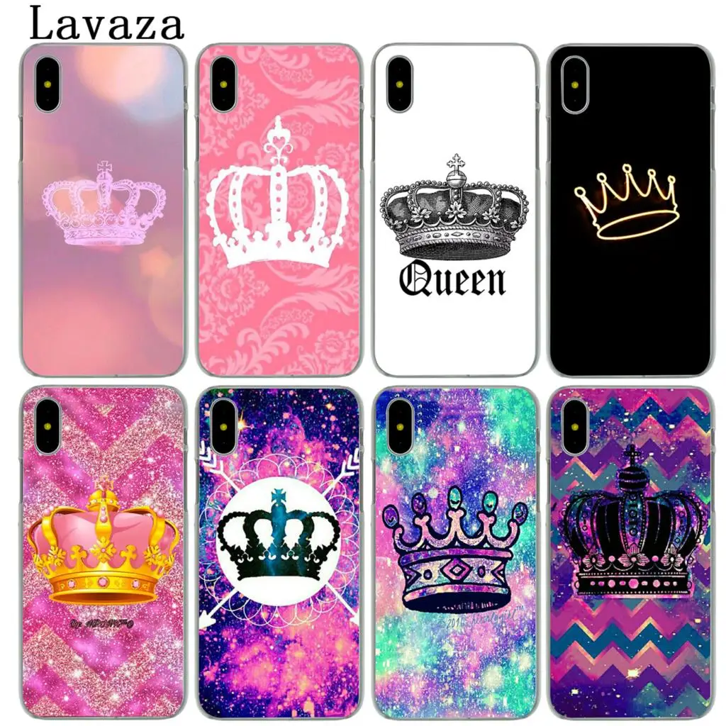 Жесткий чехол для телефона Lavaza Crown king Queen Apple iPhone XR XS Max X 8 7 6 6S Plus 5 SE 5C 10 чехлы 8Plus |