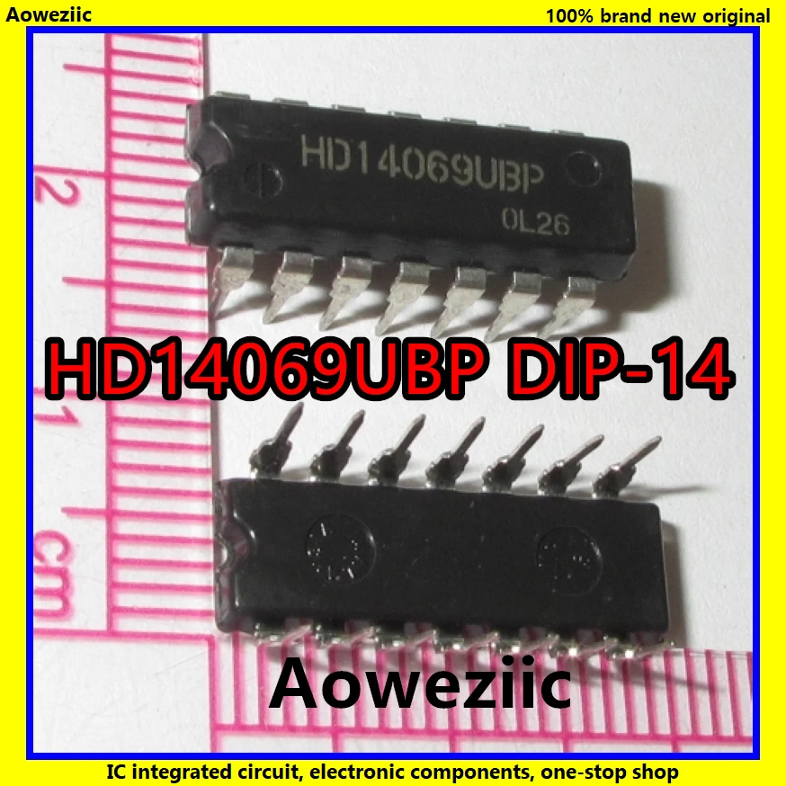 

10Pcs/Lot HD14069UBP HD14069 4069 DIP-14 Hex inverter IC New Original Product