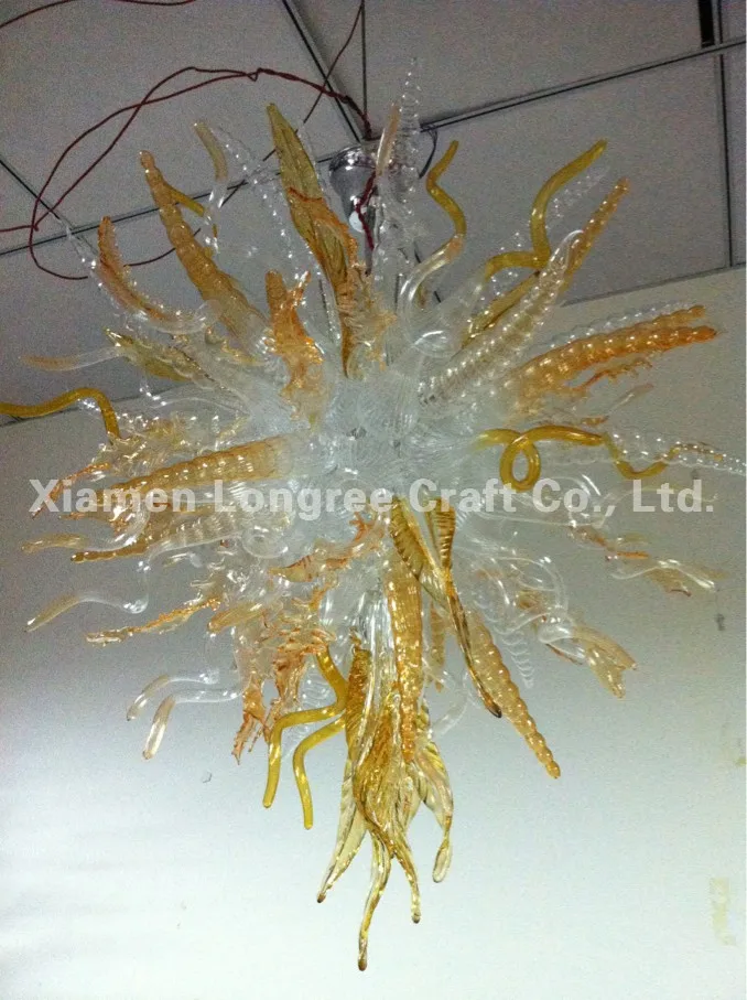 

Free Shipping LED Light Source Home Art Deco Hand Blown Glass Material Italian Dale Style Chandelier Luminaire