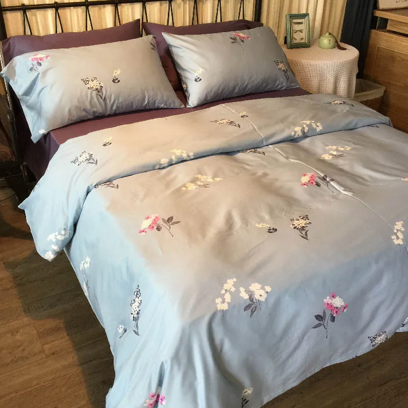 Новинка 2018 Комплект постельного белья из 100% хлопка с принтом для активного